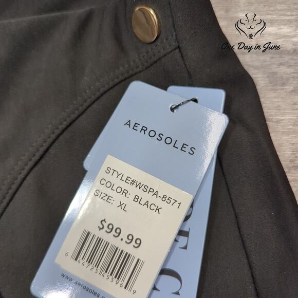 Aerosoles Wide Cut Pull On Pants Size XL - Picture 2 of 6